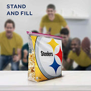 Ziploc Pittsburgh Steelers / 20 Count (Pack of 1) / 1.0 gallons Food Storage Bags