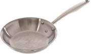 8" Induction Ready Stainless Steel Frying Pan by Browne Foodservice – 8 inches, 2.2 pounds, Stainless Steel, Silver, Model 5724092