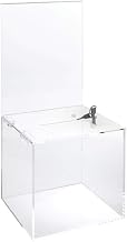 Locking Acrylic Ballot Box with Signholder
