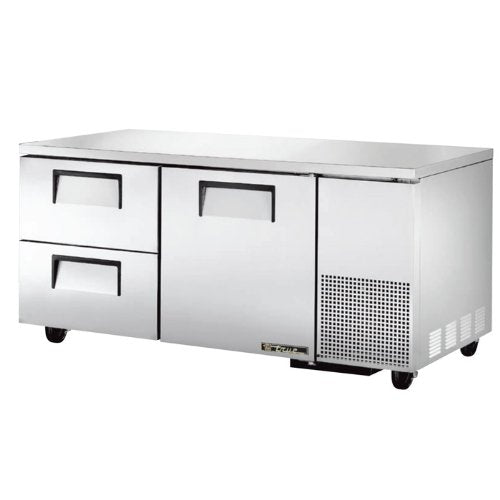 Series Undercounter Refrigerator Solid Doors & Drawered Two Section Deep by TRUE – 20.6 cubic_feet, Stainless Steel, Model TUC-67D-2