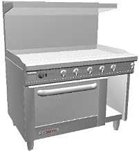 Southbend S48DC-4G S-Series 48" Gas Restaurant Range w/ 48" Griddle, (1) Standard Oven & (1) Cabinet Base
