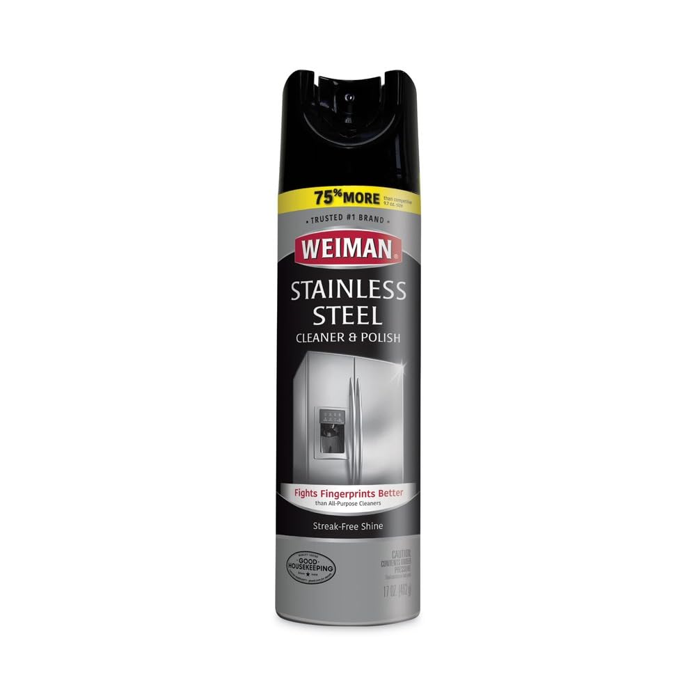STAINLESS STL CLNR 17OZ by Weiman – 17 Fl Oz (Pack of 6), Pack of 6