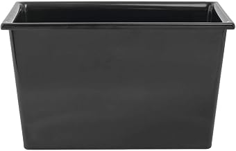 HUBERT SmartFit 1/4 Size Black Melamine Cold Food Pan - 6 1/5"L x 10"W x 6"D