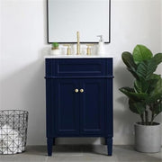 Elegant Decor 24" - Single / Blue,gold / Modern Wheel Care