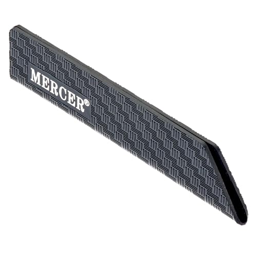 Mercer Culinary 4" x 1" / Black / Felt Lined Knife Guard Knife Cases, Holders & Protectors