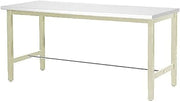 Global Industrial 48" W x 36" D Adjustable Height Workbench, 1-1/4" Thick ESD Safety Edge, Tan