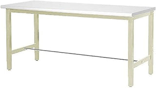 Global Industrial 48" W x 36" D Adjustable Height Workbench, 1-1/4" Thick ESD Safety Edge, Tan