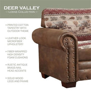 American Furniture Classics Deer Valley Tapestry / Traditional / 1 Sofas & Couches