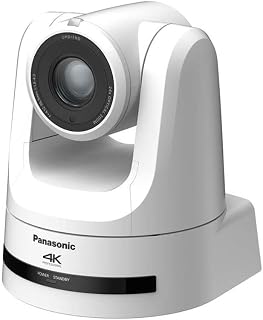 Panasonic PTZ Camera, AW-UE100, 4K 60p Shooting, 24x Optical Zoom, NDI Professional Streaming, White