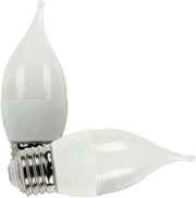 Westinghouse 5 Watt C11 LED Candle Tip Light Bulb with Medium Screw Base, Soft White 2700K, Dimmable, 2 Pack