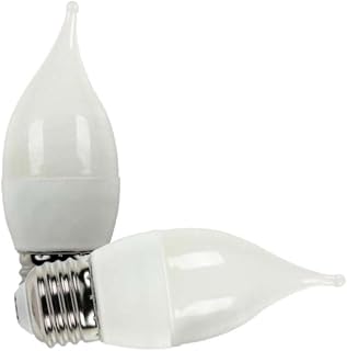 Westinghouse 5 Watt C11 LED Candle Tip Light Bulb with Medium Screw Base, Soft White 2700K, Dimmable, 2 Pack