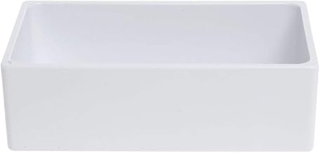 HUBERT Food Pan1/4 Size Bright White Melamine Modular Pan - 6"H