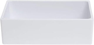 HUBERT Food Pan1/4 Size Bright White Melamine Modular Pan - 6"H