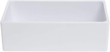 HUBERT Food Pan1/4 Size Bright White Melamine Modular Pan - 6"H