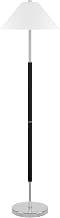 Henn&Hart 62" Industrial 2-Light Floor Lamp, Flat Black