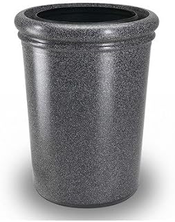 Commercial Zone 50-Gallon StoneTec Waste Container 7209 Color: Pepperstone