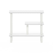 Furinno White/White / 5.71" x 20.87" x 18.35" / Contemporary Bathroom Shelves