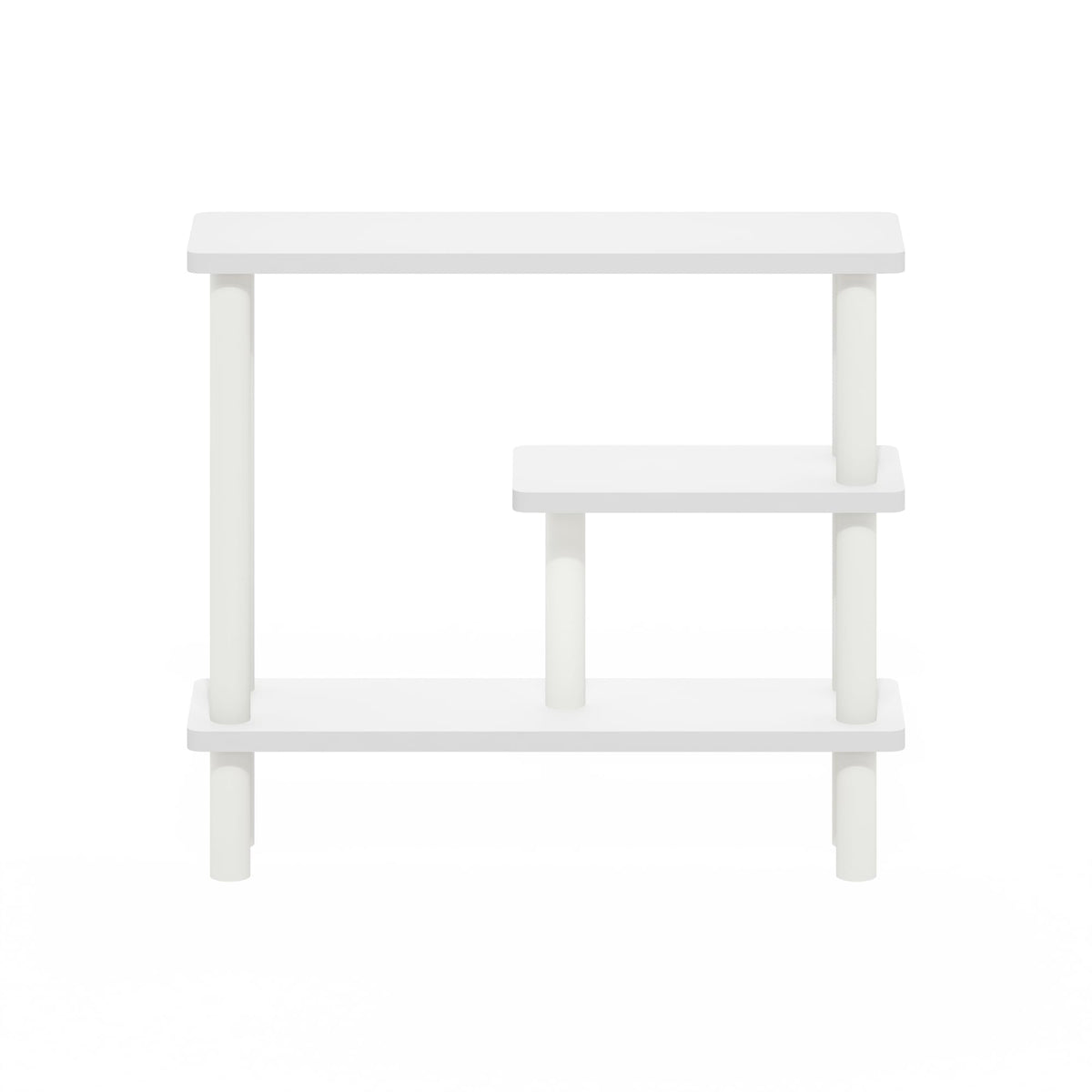 Furinno White/White / 5.71" x 20.87" x 18.35" / Contemporary Bathroom Shelves
