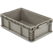 Straight Wall Container Solid - 24 X 15 X 9-1/ by Monoflo International – 150.0 pounds, Polyethylene (PE), Gray, Model NRSO2415-09