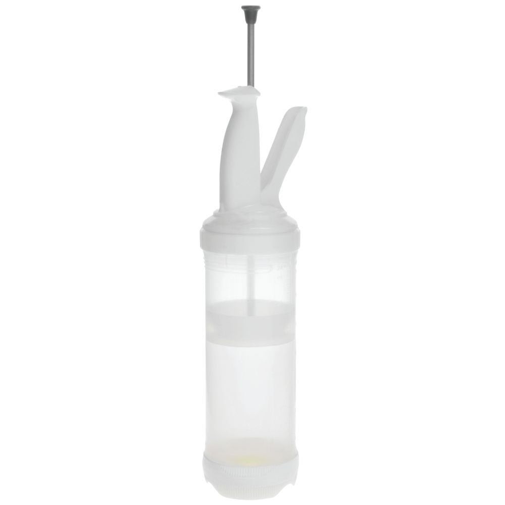 Portion Pal 24 oz Clear Plastic Bottle Kit - 3 5/16"Dia x 13"H by FRANKE KINDRED CANADA LTD – 24 Ounces, 710.0 milliliters, Plastic, Translucent, Model PP24-3