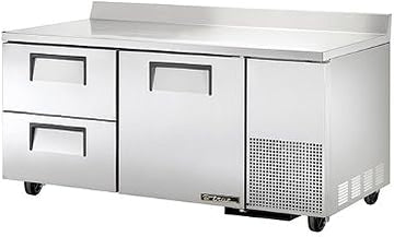 True TWT-67D-2 Worktop Refrigerator Solid Door and Drawer Deep