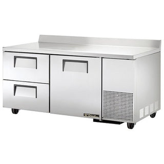TWT-67D-2 Worktop Refrigerator Solid Door and Drawer Deep by TRUE – Stainless-Steel, Model TWT-67D-2~SPEC1_457159