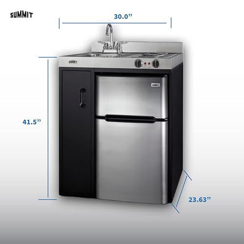 Summit Appliance Black/Stainless / 30-Inch / 3.2 cubic_feet Outdoor Refrigerators