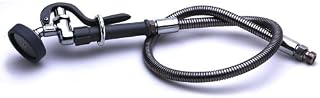T&S Brass B-0950-54H Spray Assembly with 54" Flex SS Hose, Self-Closing Angled Spray Valve, 1/2" NPT Male Inlet