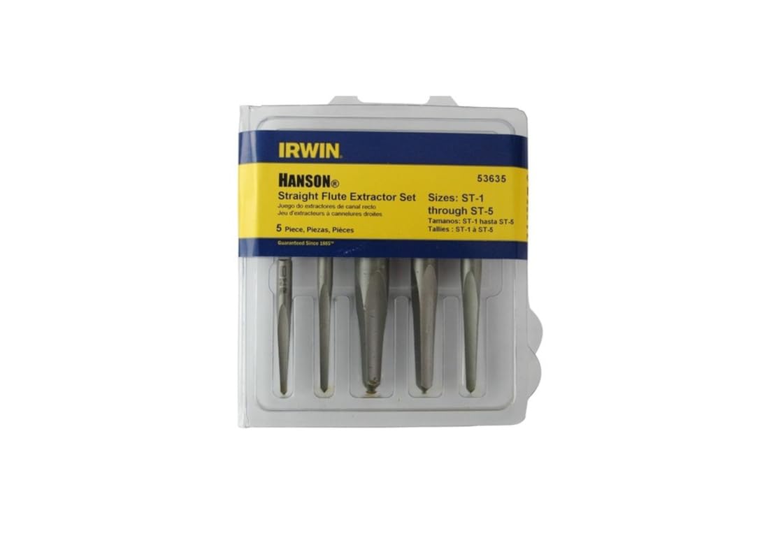 Industrial Tool Straight Flute Screw Extractor by IRWIN – Pack of 15, Model 53635
