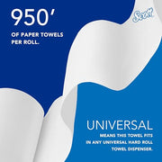 Scott Professional 6 Rolls × 950'/Roll - Essential / White / Scott Hard Roll Towel Paper Towels
