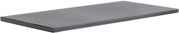 Global Industrial Steel Square Edge Workbench Top, 12 Gauge Steel, 60" W x 30" D x 1-3/4" Thick, Black