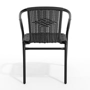 Flash Furniture Black / Set of 1 / Contemporary Patio Dining Chairs
