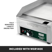 Waring 14 Inch | Model WGR140X / 14 Inch / Silver Commercial Griddles