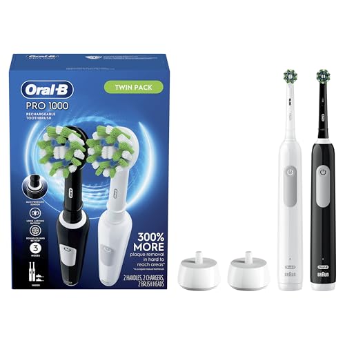 Oral-B Black & White / 2 Count (Pack of 1) / 2 Handles Rotating
