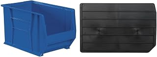 Akro-Mils 30282 Super-Size AkroBins, Blue, Lengthwise Plastic Divider for 30282, 30283 Super-Size AkroBin Storage Bins, (1 Pack), Black
