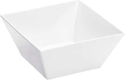 Cal-Mil SR262 Medium Replacement Bowl, Square, 5" Height, 10" Width, 10" Length, Melamine, White (Pack of 3)