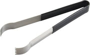 Winco 9" Black Heavy-Duty Stainless Steel Pom Tongs, Insulated PVC Handle