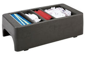 (LCDCH110) 8-3/4" x 16-1/2" x 5" Condiment Holder for Camtainer® by Cambro – Large, Plastic, Black, Model EALCDCH110