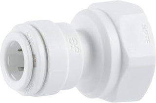 John Guest 3/8 OD x 1/4 NPTF Inch Female Adapter, Push to Connect Plastic Plumbing Fitting, PP451222WP (Pack of 5)