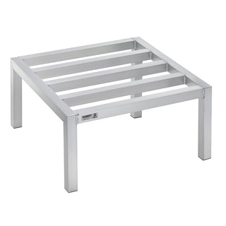 Dunnage Rack Storage Rack Aluminum- 24" L x 24" W x 12" H by HUBERT – Aluminum, Silver, Model D12424/12