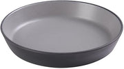Yanco BM-508 8.5 x 1.75 in. Birmingham Melamine Dish Gray & Black - 24 oz - Pack of 24