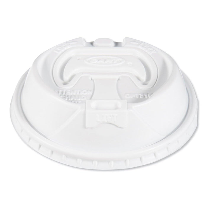 Dart OPT316 Optima Reclosable Lids For Paper Hot Cups, Fits 10 Oz To 24 Oz Cups, White, 1,000/carton