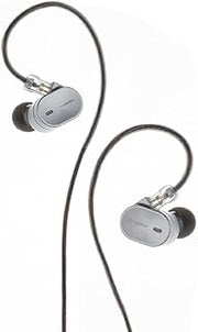 Moondrop CHU III IEM Earphones, Dynamic Driver in‑Ear Monitors, 0.78mm 2-Pin Detachable Cable HiFi Wired Earbuds (Silver)