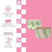 THE LICKER STORE Mint/Green / 12" / Modern;Mid-Century;Classic;Transitional;Traditional;Cottage;Casual Scratching Pads