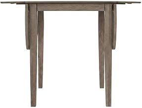 Starlight Canyon Home Acacia Veneer Drop-Leaf Counter Height Dining Table, Wire-Brushed Small Kitchen Dinner Table for Dining Room, Brushed Bisque