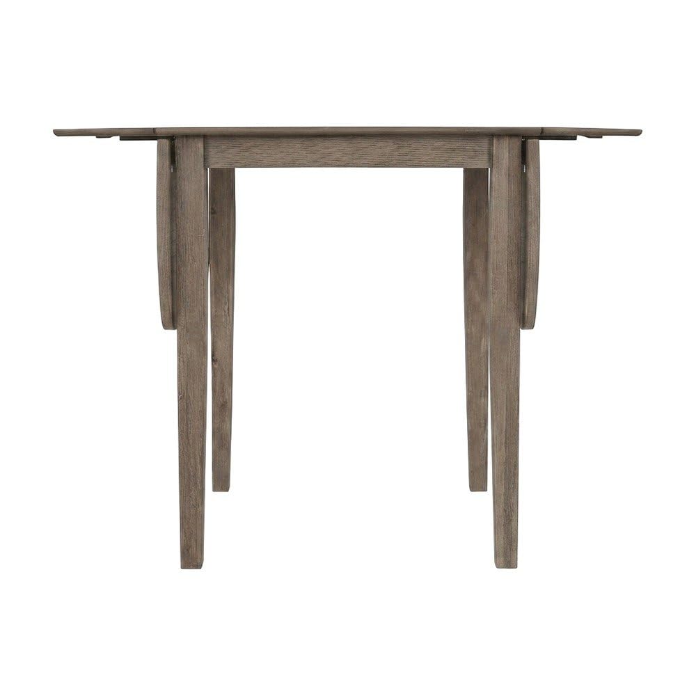 Starlight Canyon Home Acacia Veneer Drop-Leaf Counter Height Dining Table, Wire-Brushed Small Kitchen Dinner Table for Dining Room, Brushed Bisque
