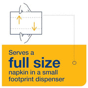 Tork White / 8.4" x 6.5" / 1 Disposable Napkins