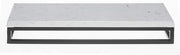 HUBERT Black Display Riser with Marble Top - 3 1/5" H