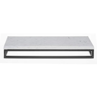 Black Display Riser with Marble Top - 3 1/5" H by HUBERT – Melamine, Black, Model 33037+34778