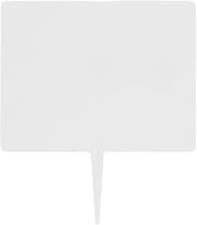 HUBERT Write On Wipe Off Spear Tag White Plastic - 2"W x 2 7/8"H